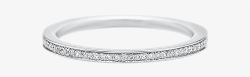 Delicate Wedding Band, Harry Winston "belle" Diamond - Titanium Ring, transparent png download