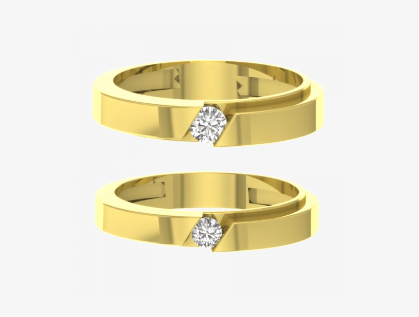 Charlie & Cassy Wedding Bands - Engagement Ring, transparent png download