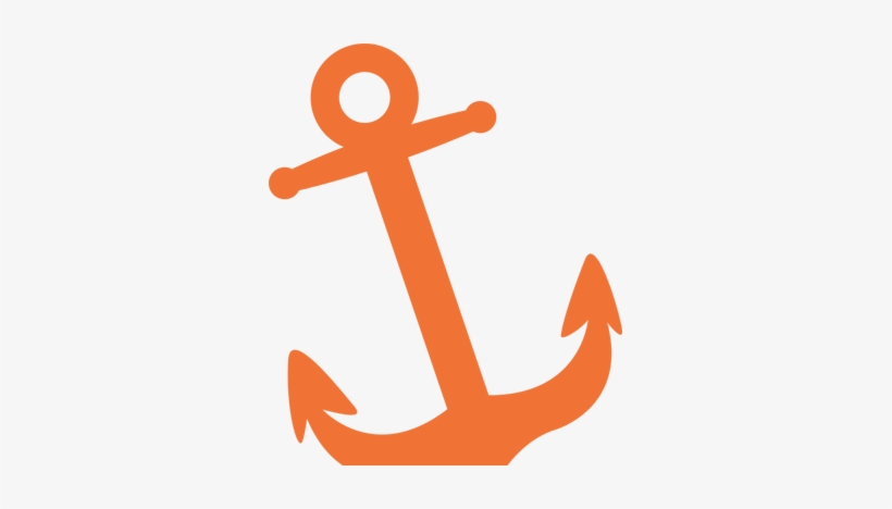 Anchor Clipart Orange - Blue Anchor Clip Art Png Transparent, transparent png download