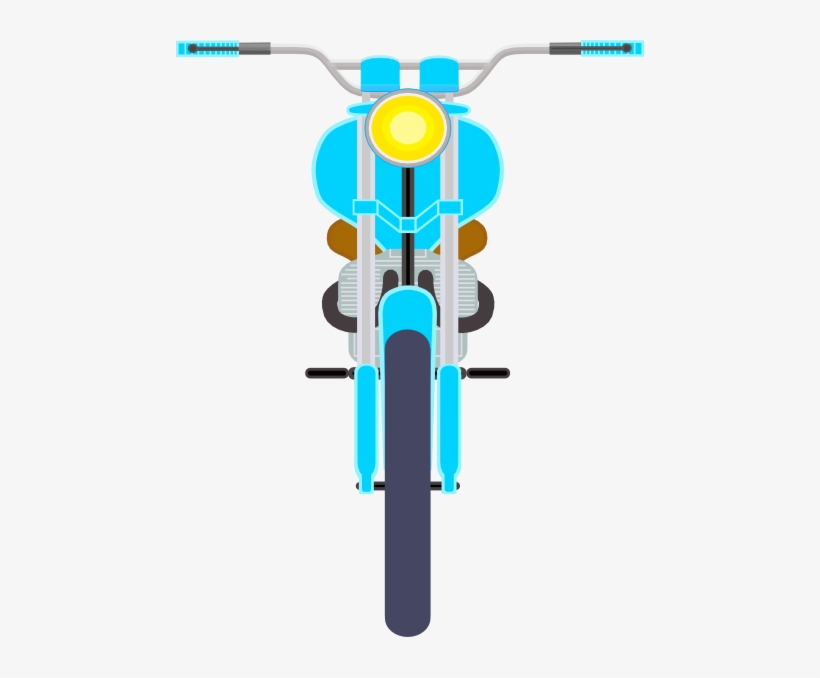 Free To Use Public Domain Motorcycle Clip Art - Motorbike Front Clip Art, transparent png download