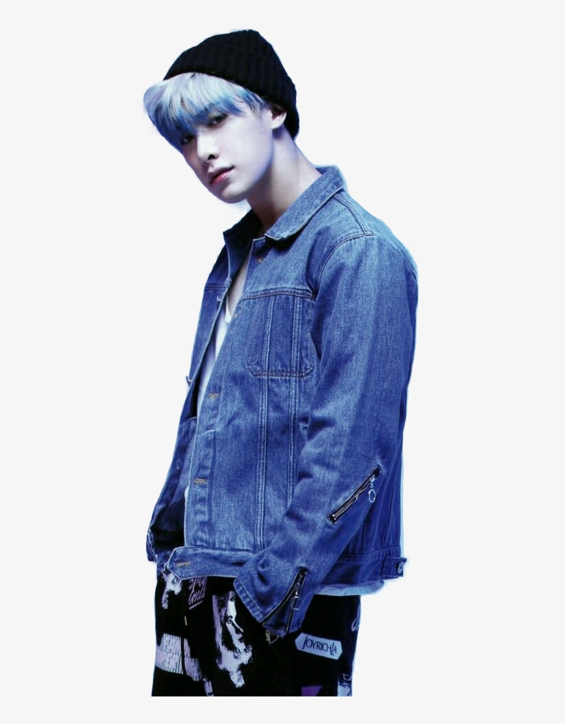 Report Abuse - Wonho With Blue Hair, transparent png download