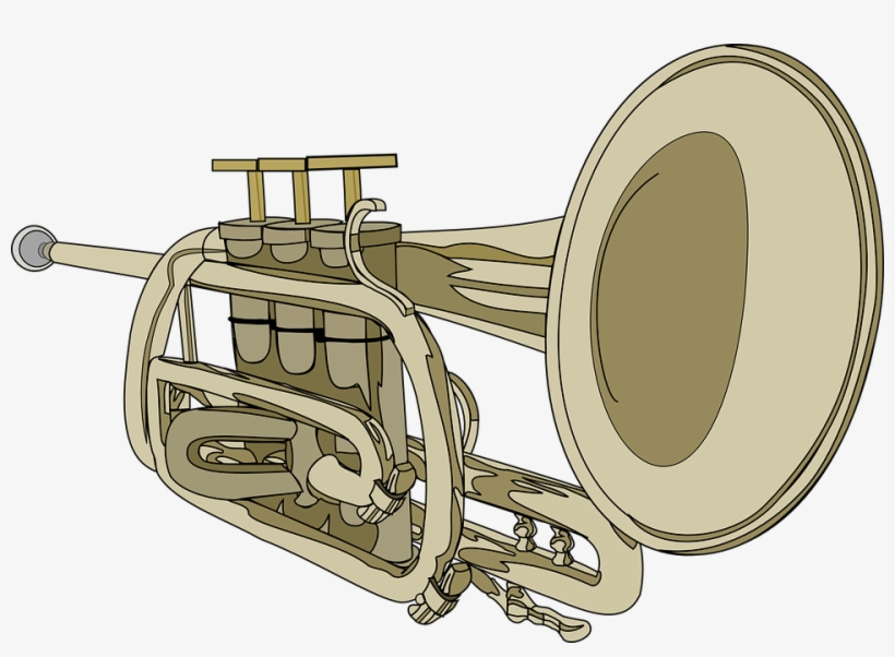 Horns Clipart Trumpet Horn - Trumpet Clip Art, transparent png download