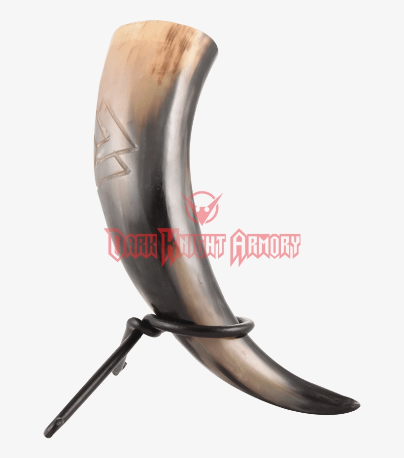 Valhalla Valknut Drinking Horn With Stand - Sabre, transparent png download