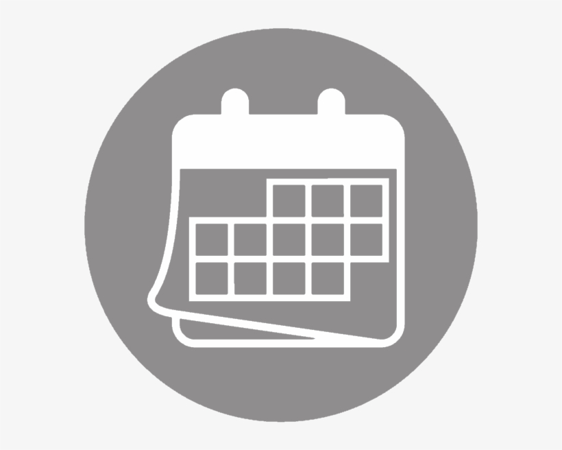 Click Calicon - Calendar Icon Blue Round, transparent png download