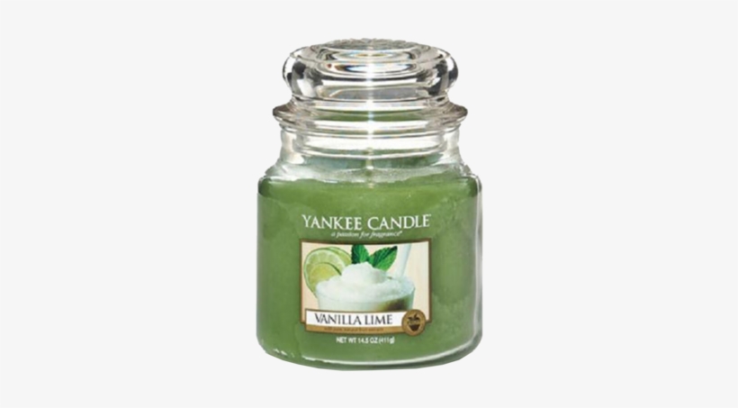 Yankee Vanilla Lime Candle Classic Jar - Yankee Candle Vanilla Lime Medium Jar - -, transparent png download