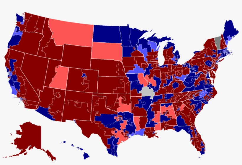 Élections Américaines De La Chambre Des Représentants - Blue Map Of United States, transparent png download