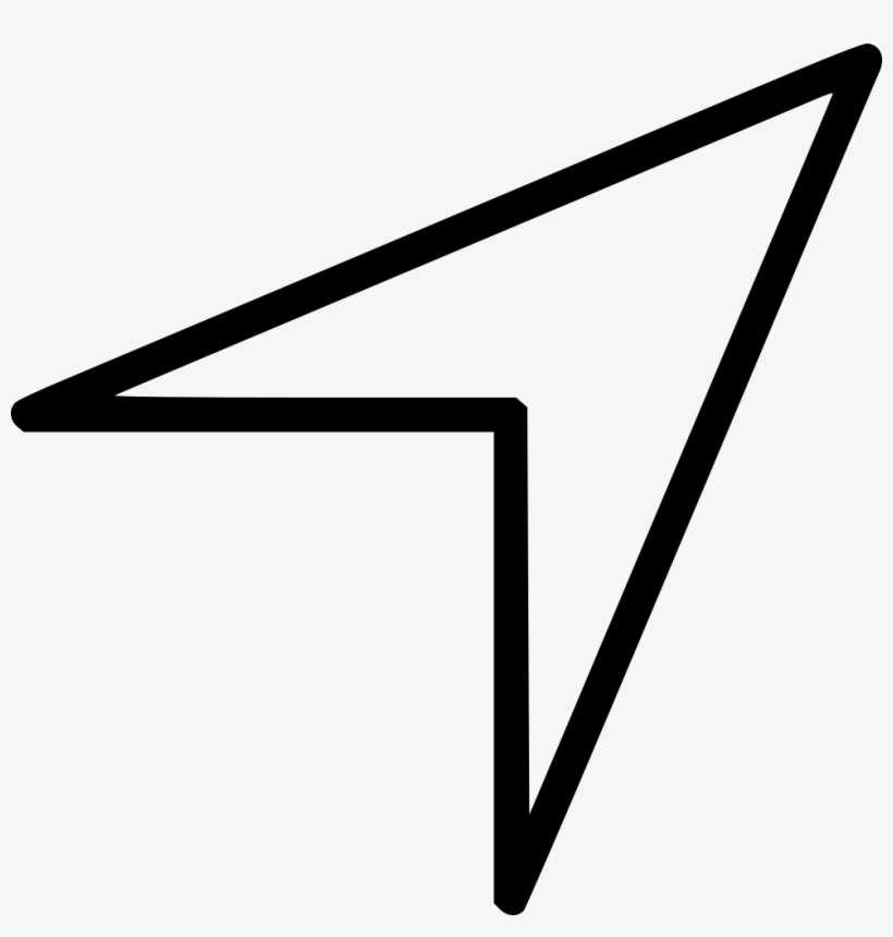 Arrow Large Cursor Right Up Comments - Cursor Right, transparent png download