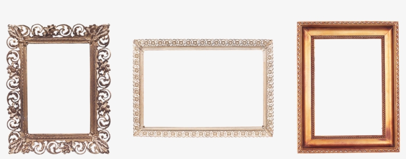 Frame Carved Gold - Ornament, transparent png download