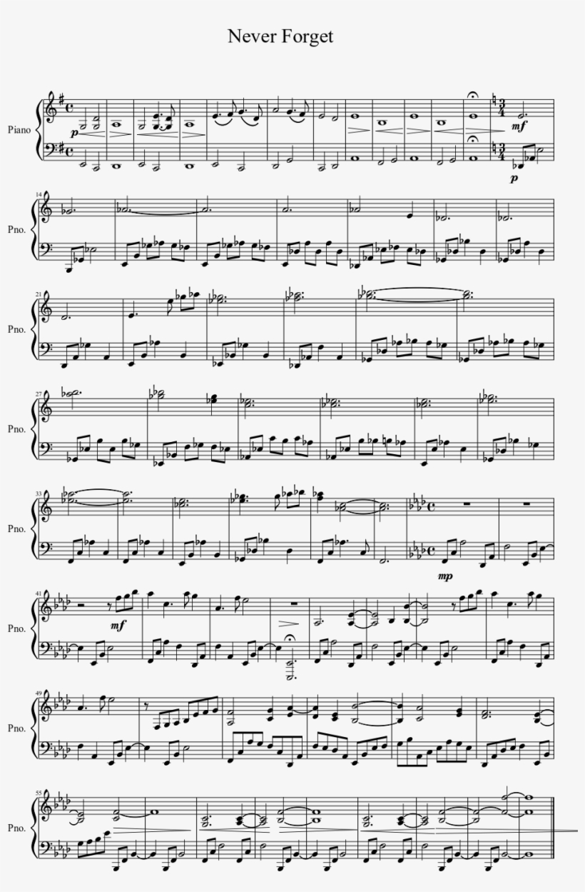 Never Forget By Martin Odonnell Musescore - Halo Never Forget Guitar, transparent png download