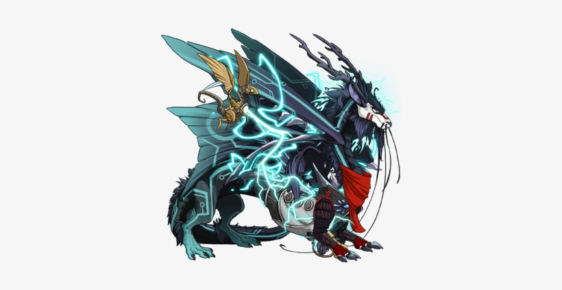 4251265 350 - Black And Purple Dragon, transparent png download
