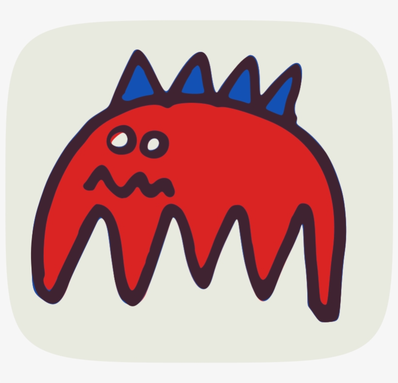 Clipart - Scared Monster - Clip Art, transparent png download