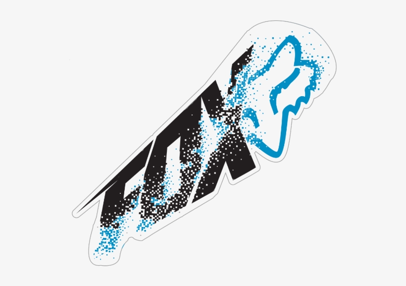 Fox Racing Relayer Sticker - Fox Sticker - Relayer - Black/red, transparent png download