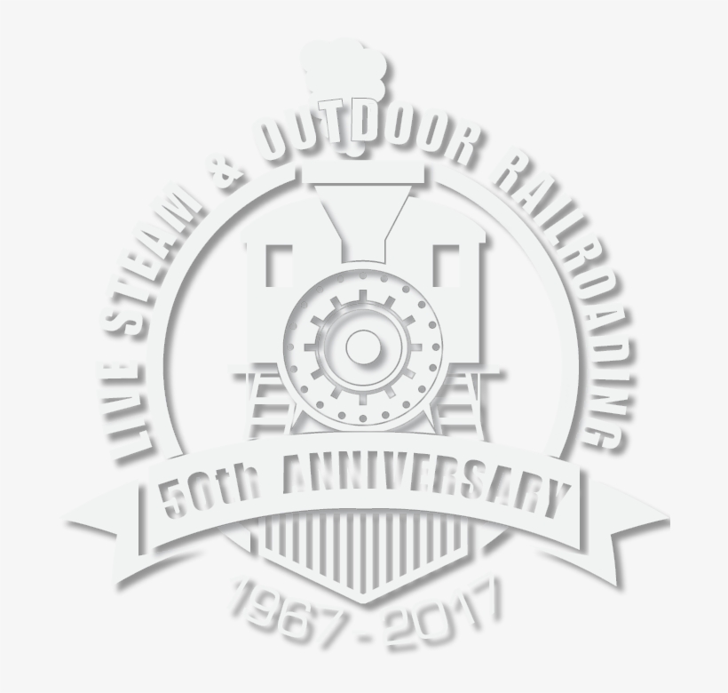 50 Logo White - Live Steam & Outdoor Railroading, transparent png download