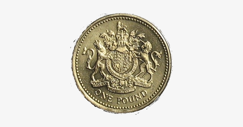 1 Pound Coin - English 1 Pound Coin, transparent png download