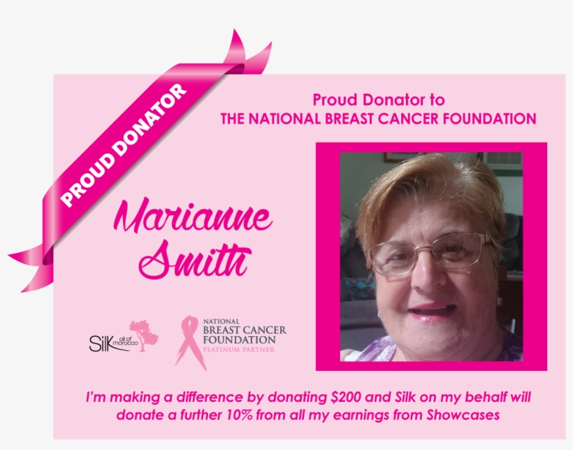 Marianne Smith Facebook Pink Supporter - Nbcf, transparent png download
