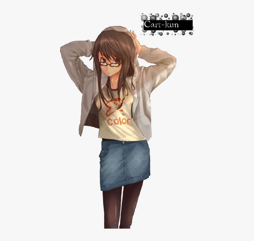 Anime Girl Render By Cart Kun-d6vh1kg - Anime Girl Rock Render, transparent png download