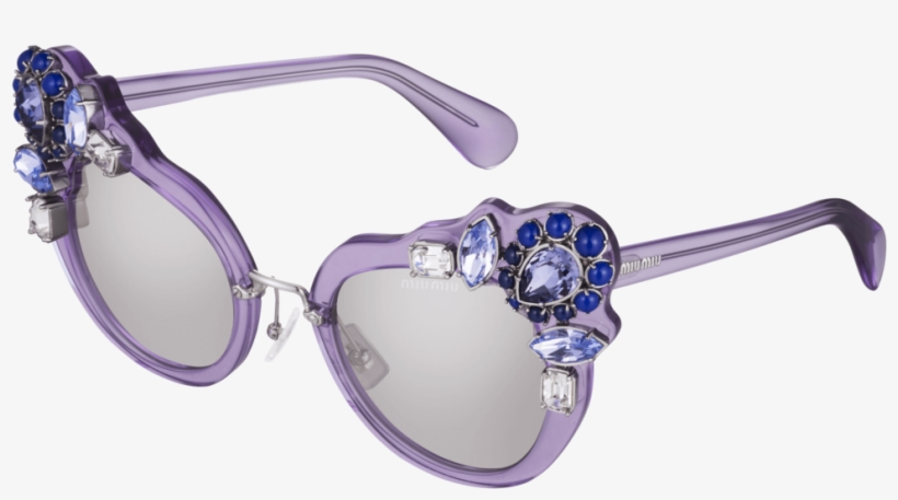 Miu Miu - Taşlı Gözlük Çerçeve Modelleri, transparent png download