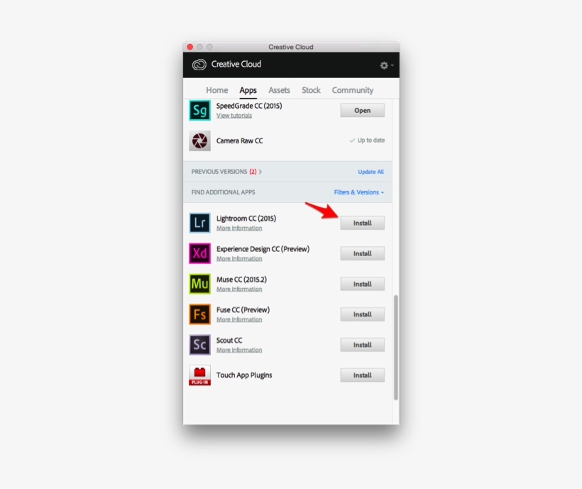 Once You Are Logged In, You Will See A List Of Applications - Creative Cloud Install, transparent png download