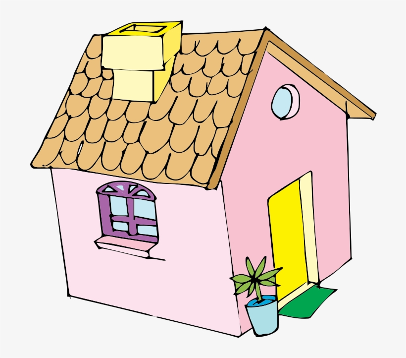 Free To Use Public Domain Houses Clip Art - Bilde Hus, transparent png download