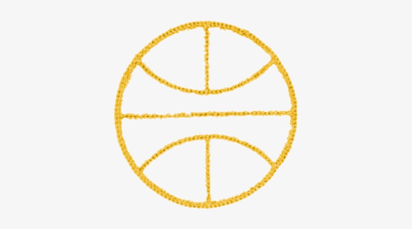 Outline - Gold - Tennis Ball Clipart Black And White, transparent png download