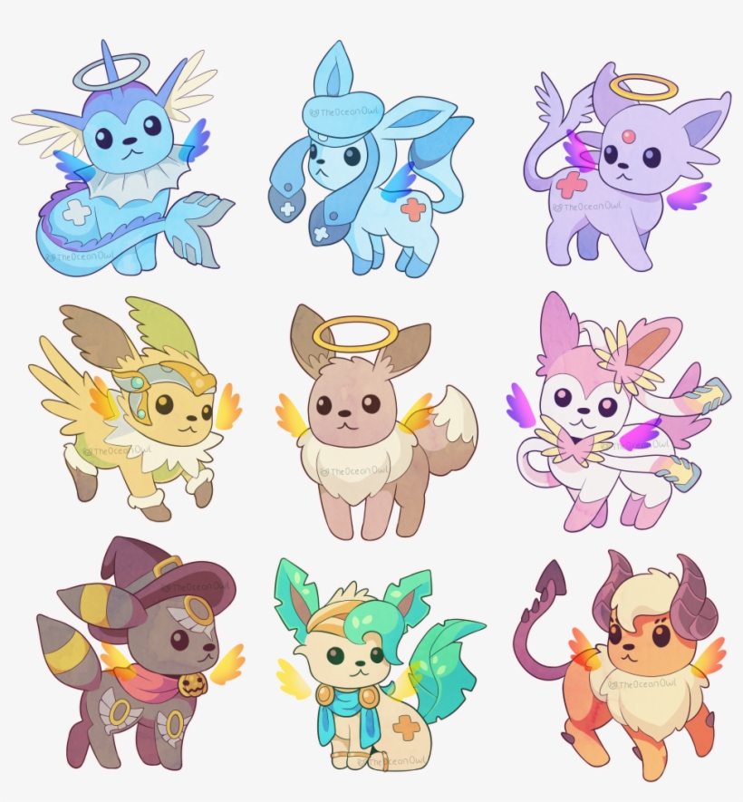 8 Sep - Eeveelutions Overwatch, transparent png download