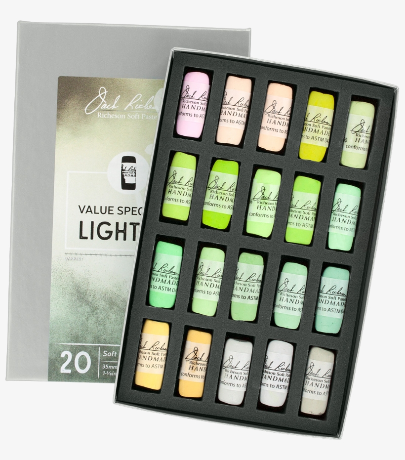 Richeson Soft Handrolled Pastels Set Of - Richeson Soft Handrolled Pastels Set Of 20 - Color:, transparent png download