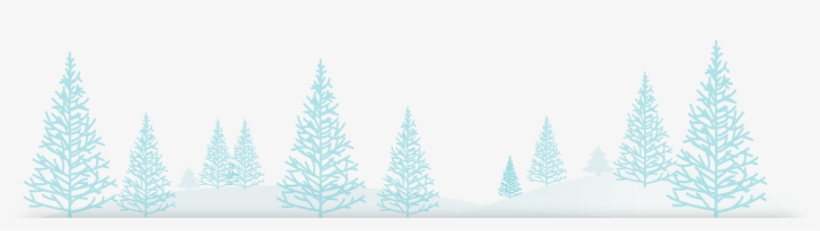 Christmas Trees Footer - Pie De Pagina Navidad, transparent png download