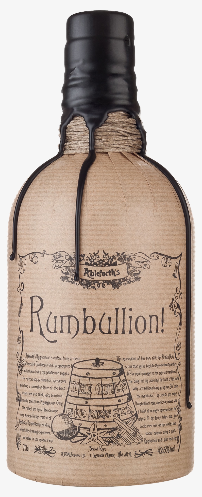 Ableforths Rumbullion Spiced Rum 700ml - Ableforth's Rumbullion! Spiced Rum, transparent png download
