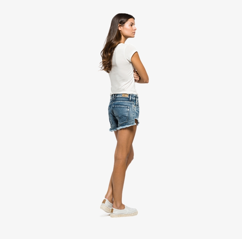 Button-fly Shorts - Girl, transparent png download
