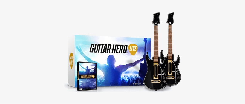 Xbox 360 Guitar Hero Live 2 Pack Bundle With Game - Guitar Hero Live Xbox 360, transparent png download