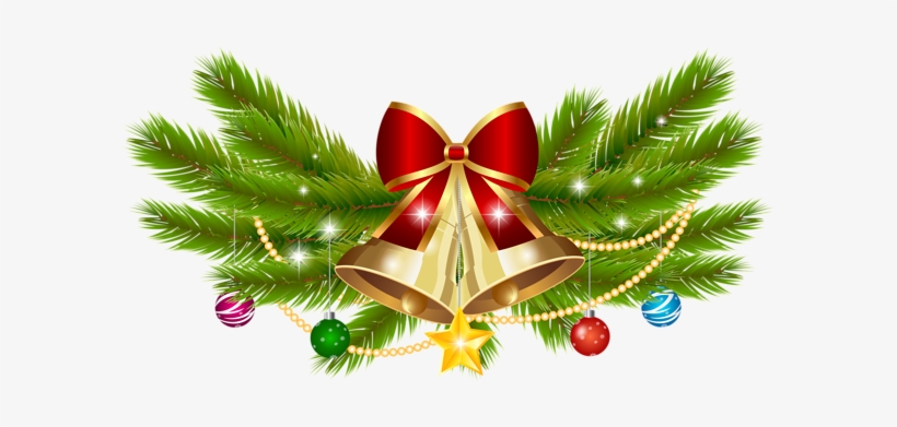 Christmas Bell Decoration Png Clip Art Image - Free Download Christmas Bell, transparent png download