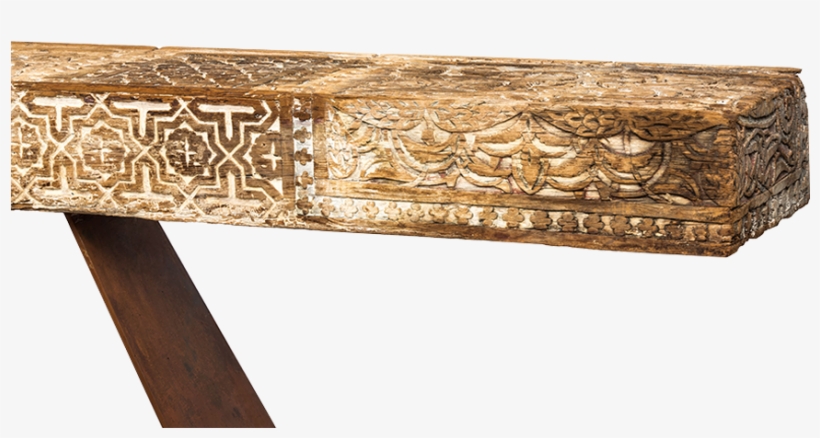 Beautiful And Old Cedar Wood Beam Sculpts, With Its - Drawer, transparent png download