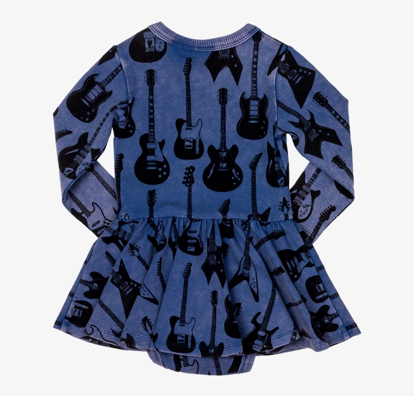 Guitar Hero Baby Waisted Dress - Electric Guitar, transparent png download