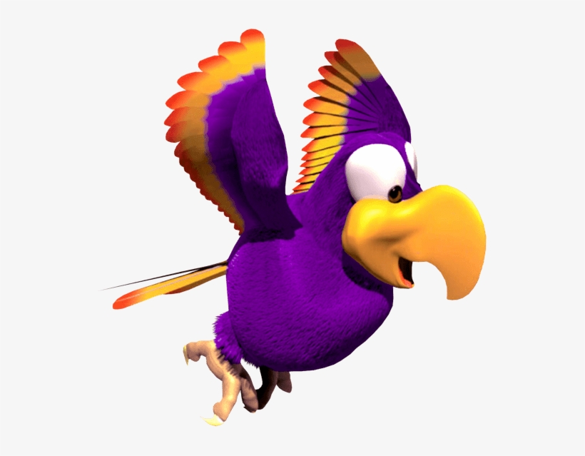 He Can Also Glide Through The Air Temporarily, Much - Donkey Kong Country 2 Squawks, transparent png download