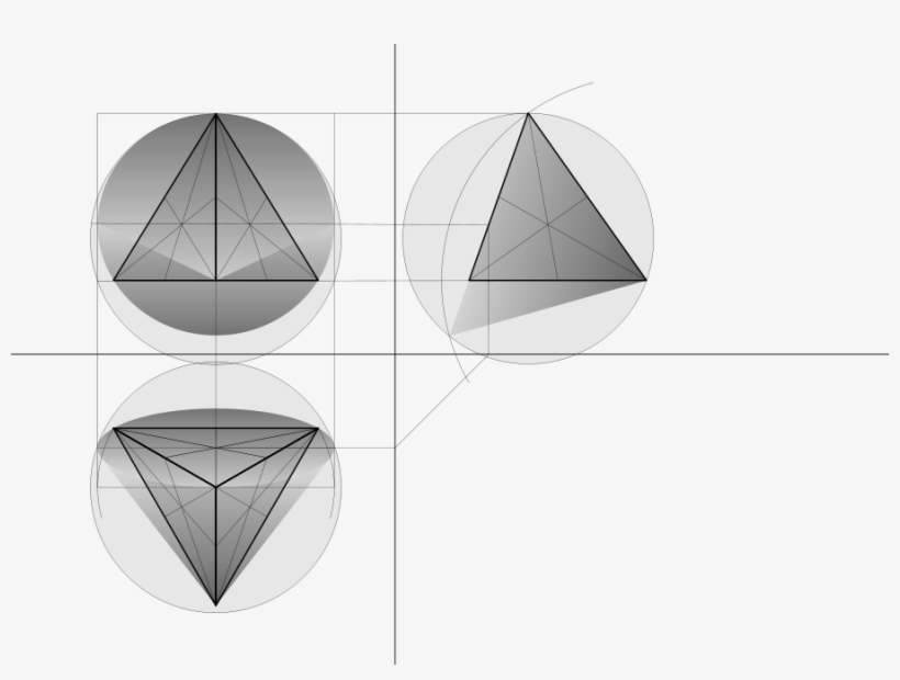 Cone 2 Enveloped Tetrahedron Construction Png, transparent png download