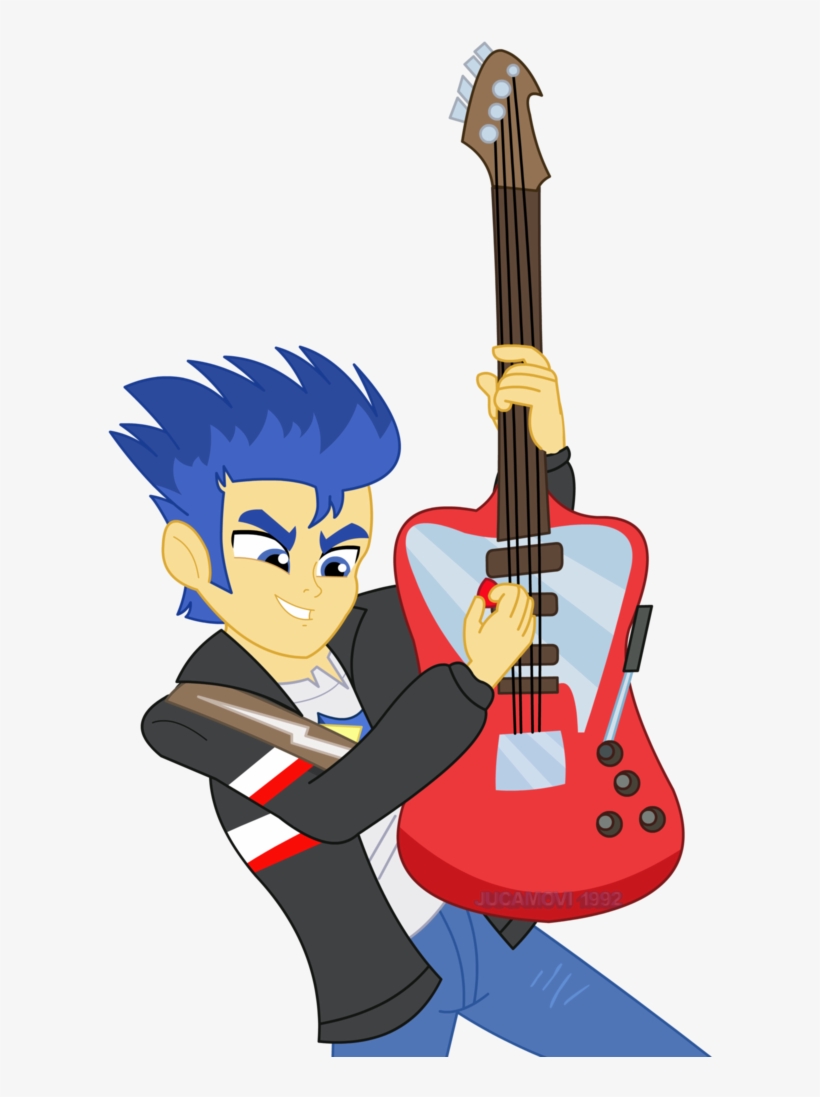Jucamovi1992, Equestria Girls, Flash Sentry, Guitar, - Song, transparent png download