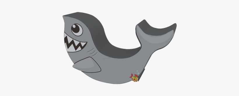 Animal Themed Shark Rocker - Cartoon, transparent png download