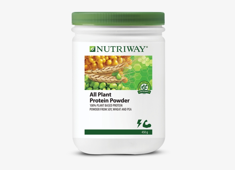 Nutriway® All Plant Protein Powder - Green Tea Protein Amway, transparent png download