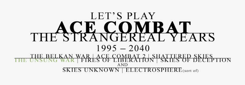 Lptitleac5 - Ace Combat Zero Logo, transparent png download