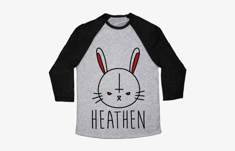 Heathen Easter Bunny Baseball Tee - Change My Mind Shirt, transparent png download