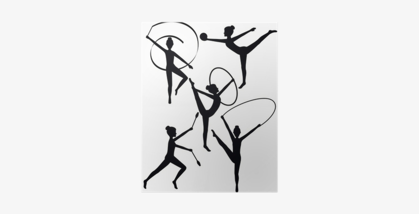 Rhythmic Gymnastics Silhouette, transparent png download