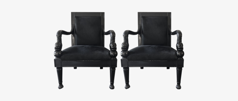 Viyet Designer Furniture Seating Vintage Black Accent - Accent Chairs Black, transparent png download