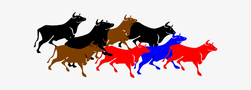 Bulls Clipart Stampede - Stampede Clipart, transparent png download