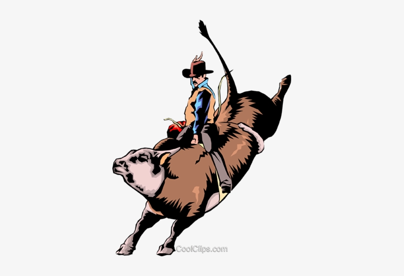 Bull Rider Silhouette Clip Art