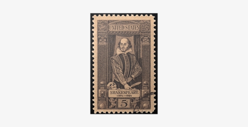 Vintage Postage Stamp Png - Life Of William Shakespeare (illustrated); Nook Book;, transparent png download
