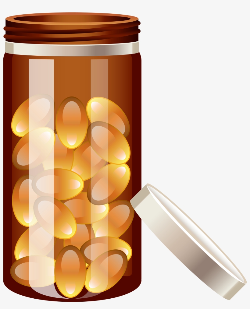 Pill Bottle Png Clipart, transparent png download