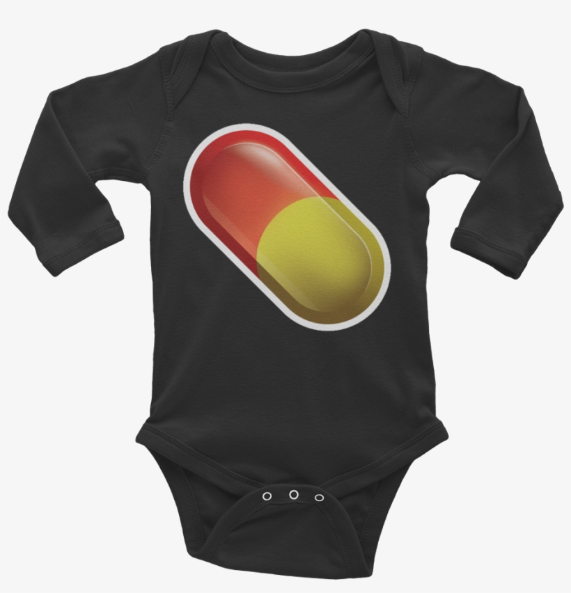 Emoji Baby Long Sleeve One Piece - Me And Grandpa Onesie, transparent png download