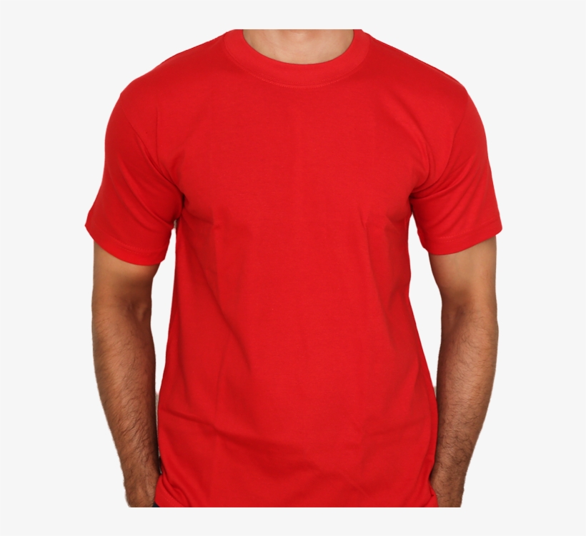 Round Neck T-shirt - T-shirt, transparent png download