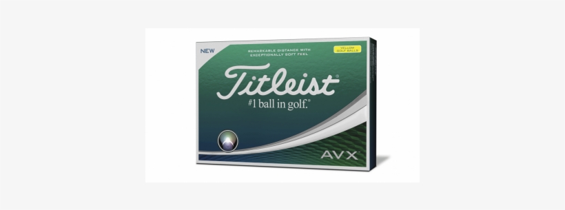 Titleist 2018 Avx Yellow Golf Balls - Titleist Avx Yellow, transparent png download