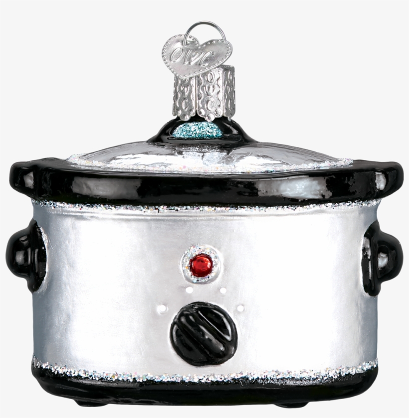 Crock Pot Slow Cooker Glass Ornament - Old World Christmas Classic Car Pink Sedan Christmas, transparent png download